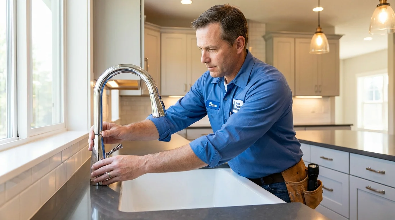 Kitchen faucet installation by Johns Plumbing LLC in Nisswa