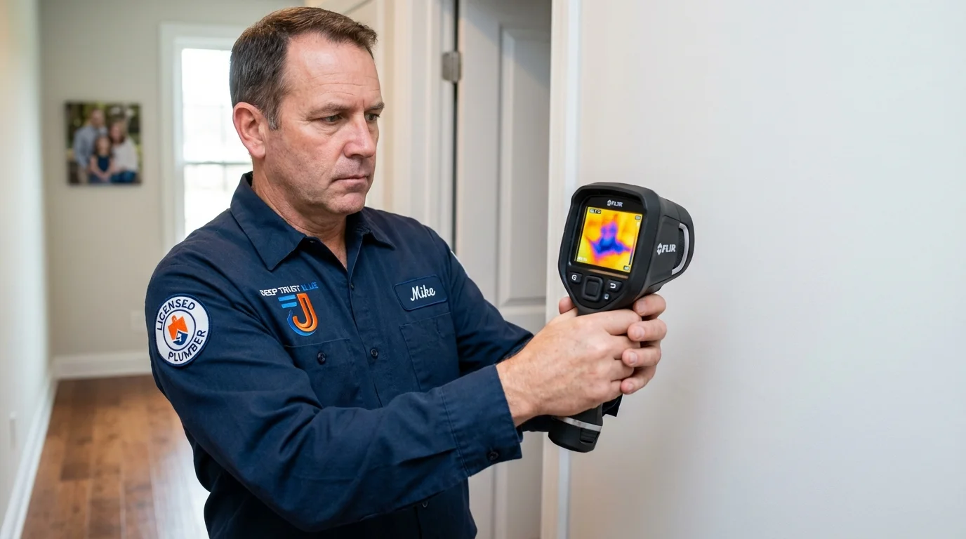 Thermal imaging leak detection by Johns Plumbing LLC in Nisswa